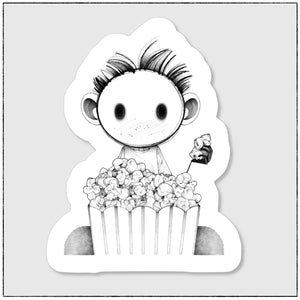 Sticker Moi, c'est iO - Pop corn